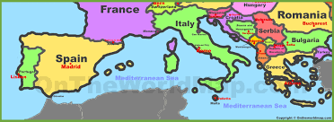 List of northern european countries and their capitals along with area, population and official languages details. Map Of Southern Europe