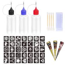 Bulk buy henna tattoo paint online from chinese suppliers on dhgate.com. Buy Henna Tattoo Applicator Bottles Temporary Tattoos Kit Body Art Painting Stencils For Henna Tattoo Ink Cones Paste 3 Pcs Black Brown Online In Vietnam B0957rtrhy