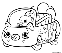 Nice cars, which all have their own shape and color, they also have a nice name. Print Shopkins Cutie Cars Bumper Balloons Coloring Pages Shopkins Colouring Pages Cars Coloring Pages Coloring Books