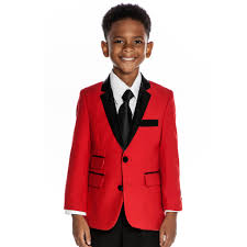 These red & black tuxedos will not be overly showy but will enrich your appearance during the party. Boys Red And Black Tuxedo 4 Piece Set For Kids Teen Children Wedding High Fashion Perfect Tux