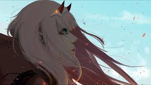 Windows 10, windows 8.1, windows 8, windows 7. Zero Two Fanart Hd Wallpaper Hintergrund 1920x1080