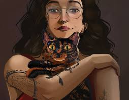 Cat With Woman Projects :: Photos, videos, logos, illustrations and  branding :: Behance