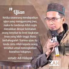 Kajian Ustadz Adi Hidayat Di Instagram Ketika Seseorang Mndapatkan Ujian Yang Mngguncang Jiwa Maka Itu Tandanya Allah Islamic Quotes Kutipan Quran Kata Kata