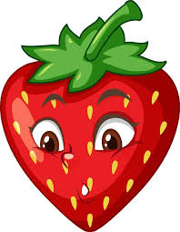 Strawberry cartoon character with facial expression 1928797 Vector Art at  Vecteezy