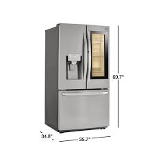 Lg Electronics 26 Cu Ft 3 Door French Door Smart Refrigerator With Instaview Door In Door In Stainless Steel Lfxs26596s The Home Depot Lg French Door Refrigerator French Doors Lg Electronics