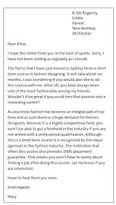 Most of us do not use letters to communicate with friends; Informal Letter Sample Letter Writing