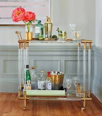 You can leave them stationary or roll them around for entertaining. Beautiful Mini Bar Carts For Small Spaces And Every Budget Huffpost Life