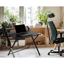 Mind Reader Folding Office Table Portable Desk For Home Office 2 Tier Laptop Desk For Small Spaces Wood Black Wayfair Ca