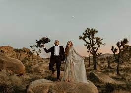 New Year S Eve Elopement Wedding In Joshua Tree National Park California Sequined Dress And Joshua Tree Wedding Joshua Tree Engagement Joshua Tree Elopement
