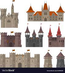 Medieval Castles Fortresses And Strongholds Vector Image Castle Illustration Castle Medieval Castle