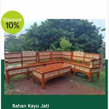 Furnitur sofa minimalis premiun leter u kursi sofa minimalis keluarga. Kursi Tamu Sofa Kayu Jati Jepara Terbaik Terbaru Agustus 2021 Harga Murah Kualitas Terjamin Blibli