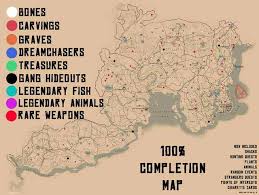 Red Dead Redemption 2 100 Completion Map Red Dead Redemption Art Red Dead Redemption Artwork Red Dead Redemption 1