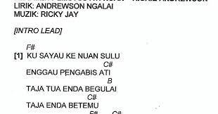 Beri pemutus ati nuan | karaokelike, share & subscribe ! Chord Lagu Beri Meh Pemutus Ati Nuan Rickie Andrewson Lirik Lagu Iban
