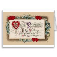 Victorian Love Poem Valentine S Day Card Zazzle Com Valentines Poems Valentine S Day Greeting Cards Vintage Holiday Postcards