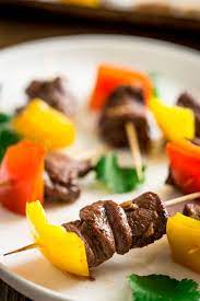 Mini Caribbean Spice Beef Kebabs Recipe Beef Kebabs Spiced Beef Seasonal Recipes