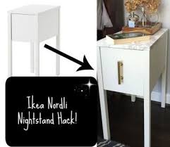 Ikea Nordli Nightstand Hack Simple Fast Inexpensive Ikea Nordli Ikea Hack Ikea