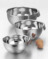 All Clad Stainless Steel 3 Piece Mixing Bowl Set Reviews Cookware Kitchen Macy S Mixing Bowls Set Kitchen Aid Mixer Recipes Stainless Steel Mixing Bowls