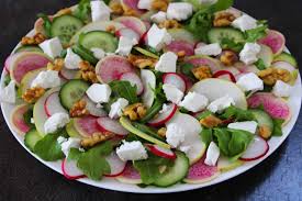 If it is too strong a vinegar for you, just add slowly until you reach your taste threshold. Radish Feta And Cucumber Salad It S Not Complicated Recipes