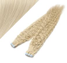 Caliee natural curly clip in hair extensions natural wave 16inch 120gram real remy thick human hair wavy curls strawberry blonde color #27 full head 7pieces 17clips per pack. 20 50cm Tape Hair Tape In Human Remy Hair Curly Platinum Blonde Hair Extensions Hotstyle