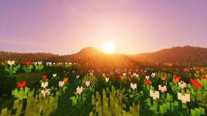 Flower Fields Sunrise Minecraft The wallpaper for desktop is missing or does not match the preview. flower fields sunrise minecraft