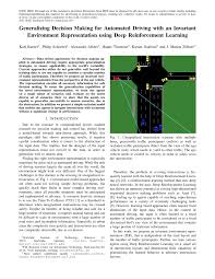 PDF) Generalizing Decision Making for Automated Driving with an Invariant  Environment Representation using Deep Reinforcement Learning