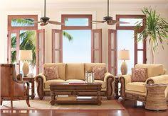 Cindy crawford home at home furniture store dresser with mirror key west bedroom. Cindy Crawford Home Key West Tan 7 Pc Living Room Key West Living Room Classic Living Room Living Room Sets