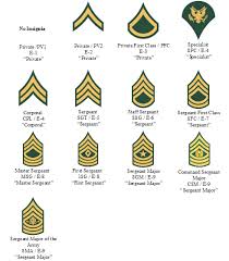 collegiate school ranking military rank chart in order