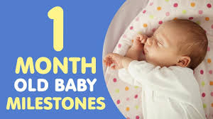 This baby monthly milestone blanket is 60x40 in size and made from 100 percent 250 gsm rated cotton fleece. 1 Month Old Baby Milestones Youtube