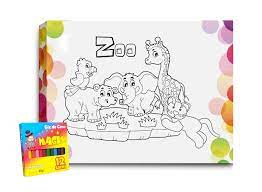 Quadro Para Colorir Zoologico No Elo7 Atelier Valverde 988c17