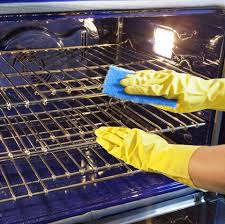 The grease and grime are wedged between the glass doors. How To Clean An Oven According To Experts Best Way To A Clean Oven