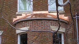 Find the right material for every job. Round Standing Seam Roof Section In Copper New England