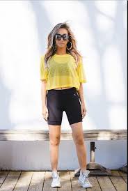Black Biker Shorts Outfit Pinterest Bike Shorts Outfits Short Outfits Bike Shorts Outfit Biking Outfit