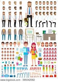 Are you searching for boy back png images or vector? Create Character Set Vector Photo Free Trial Bigstock