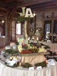 Still Dreaming Of Renewing Our Vows In This Dress Wedding Food Display Bridal Shower Food Display Rustic Food Display