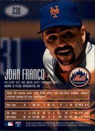 Amazon.com: 1996 E-Motion XL #230 John Franco NM-MT Mets : Collectibles &  Fine Art
