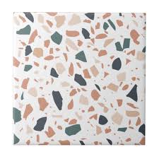 Terrazzo Ceramic Tile Zazzle Co Uk Ceramic Tiles Ceramic Tile Colors Painting Ceramic Tiles