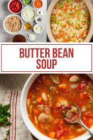 Vegetarian Butter Bean Soup Butter Bean Soup Vegetarian Soup Recipes Bean Soup Recipes