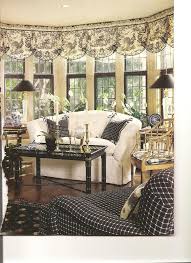 Black N White Toile Mixed With Check Love French Country Living Room Country Living Room French Country House