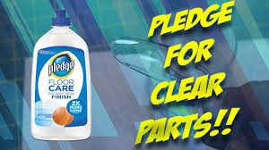 How To Use Pledge Future Floor Wax On Clear Model Parts Youtube