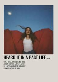Alternative Minimalist Music Album Poster Maggie Rogers Heard It In A Past Life Minimalist Music Film Posters Minimalist Music Poster