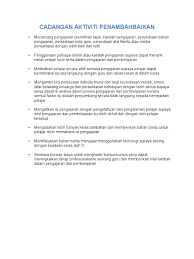 Click here to create your own form. Cadangan Aktiviti Penambahbaikan