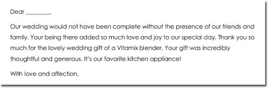 Use our free thank you letter for gift to help you get started. Wedding Gift Thank You Note Examples How To Word
