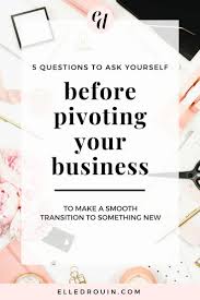 5 Questions To Ask Yourself Before You Pivot Your Business Online Business Tools Online Business Online Entrepreneur