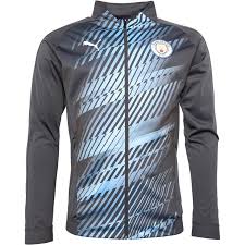 Stadium goods has a wider selection of merchandise, Buy Puma Mens Mcfc Manchester City Stadium League Jacket Asphalt Blue