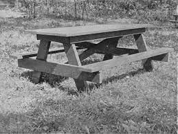 National Park Service Park Structures And Facilities Seats And Tables