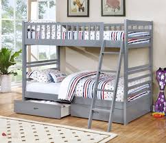 Click here if you are interested. Ashley Grey Twin Over Twin Bunk Bed With Storage Drawers And Solid Wood Canadian Liquidation