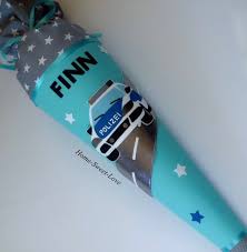 Reserviert Fur Manjabehrens Schultute Schultute Polizei Schultuten Jungs Schultute