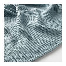 Ingabritta Plaid Bleu Clair 130x170 Cm Ikea Blue Throw Blanket Blue Throws Light Blue