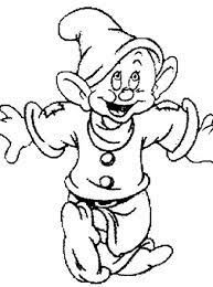 Dopey coloring pages home template. Snow White Coloring Page Dopey Seven Dwarves All Kids Network