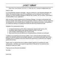 Best Operations Manager Cover Letter Examples Livecareer